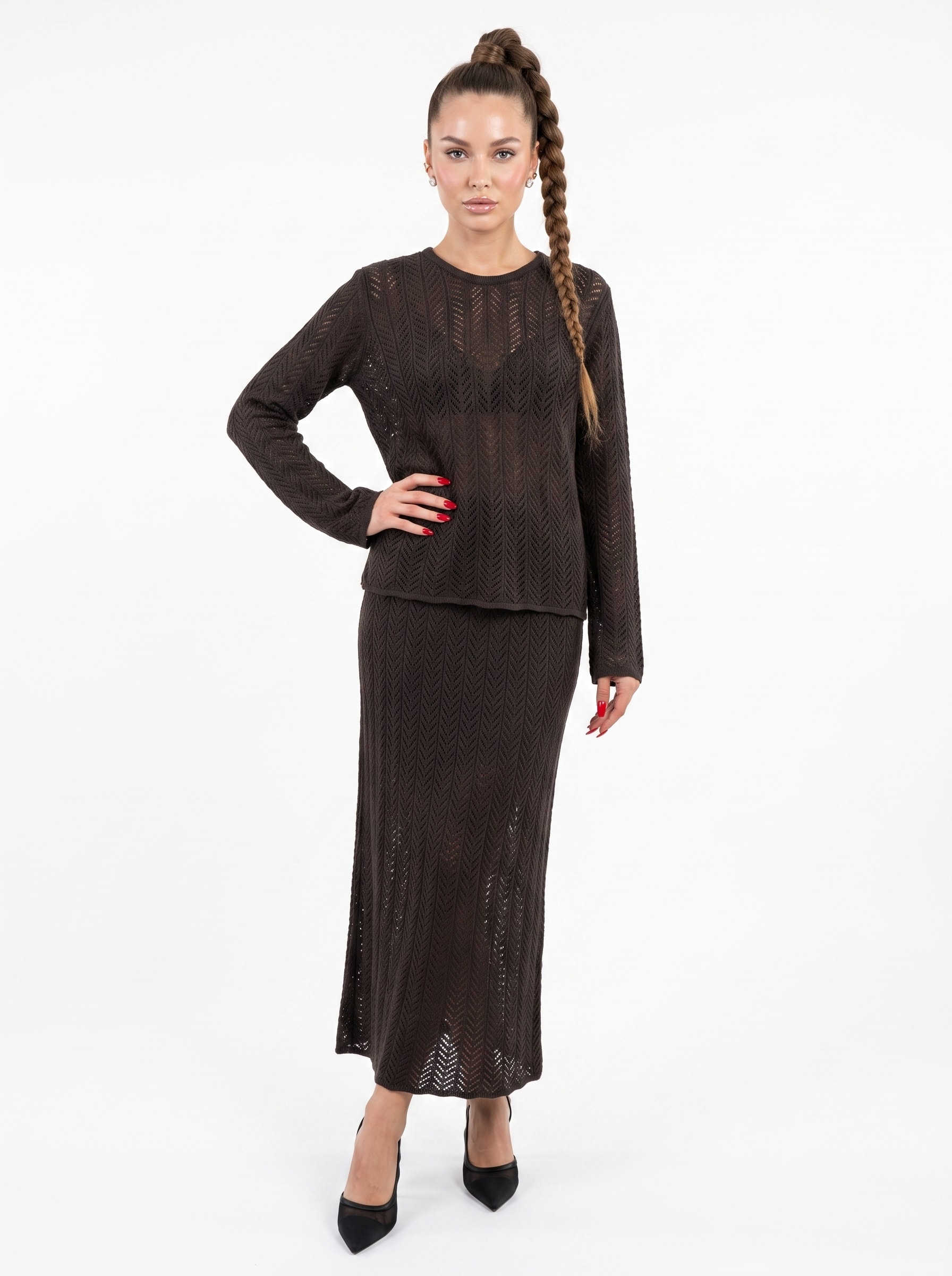 Костюм с юбкой Brunello Cucinelli